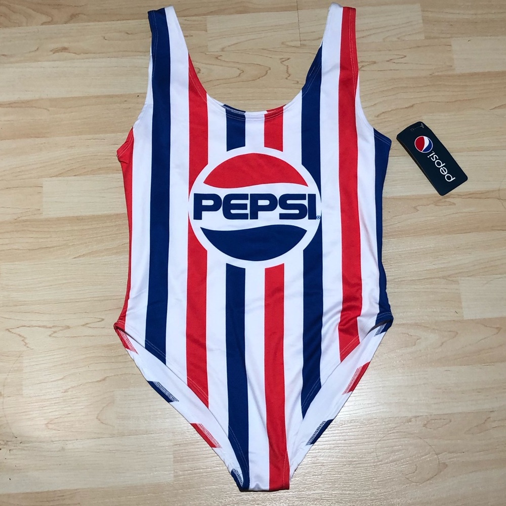 Pepsi Logo NWT One Piece Swimsuit / Bodysuit